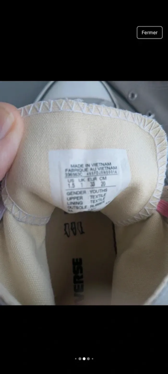 Chaussures converse 33 - photo numéro 7