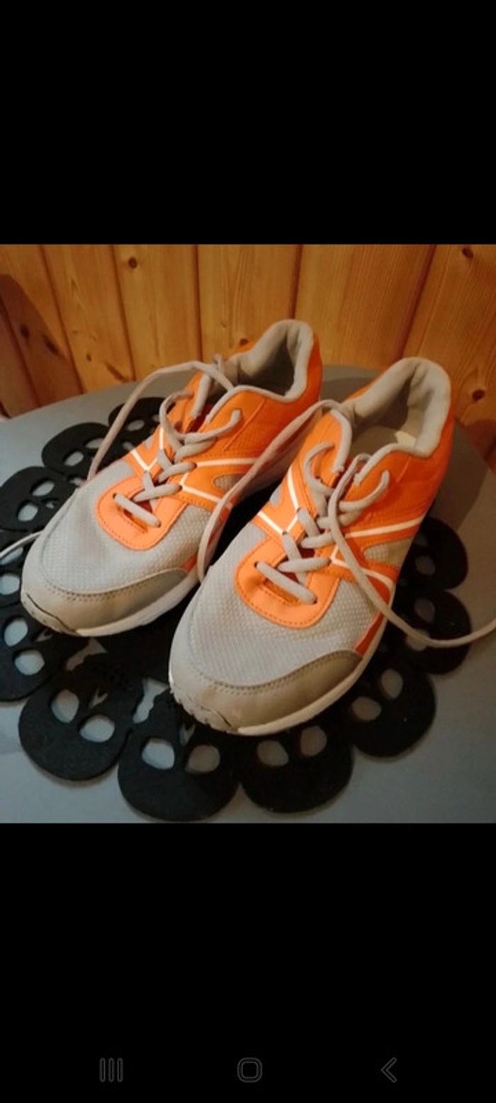 Basket femme orange Tissaia pointure 39