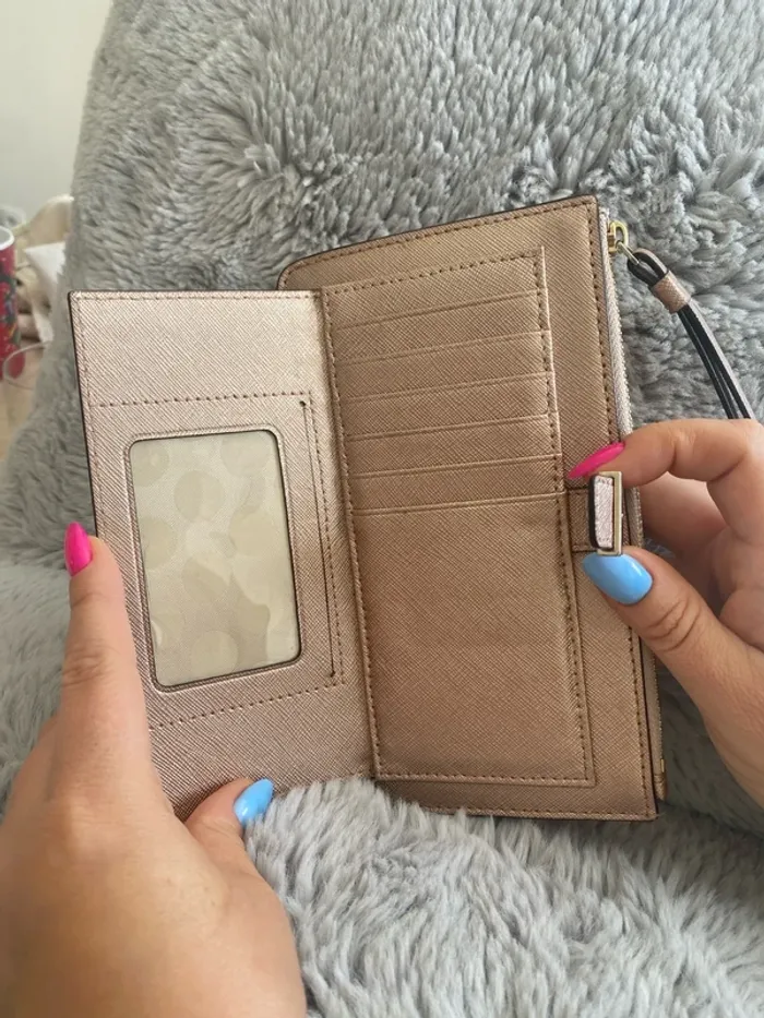 Porte-feuille Kate Spade Rose Gold - photo numéro 3