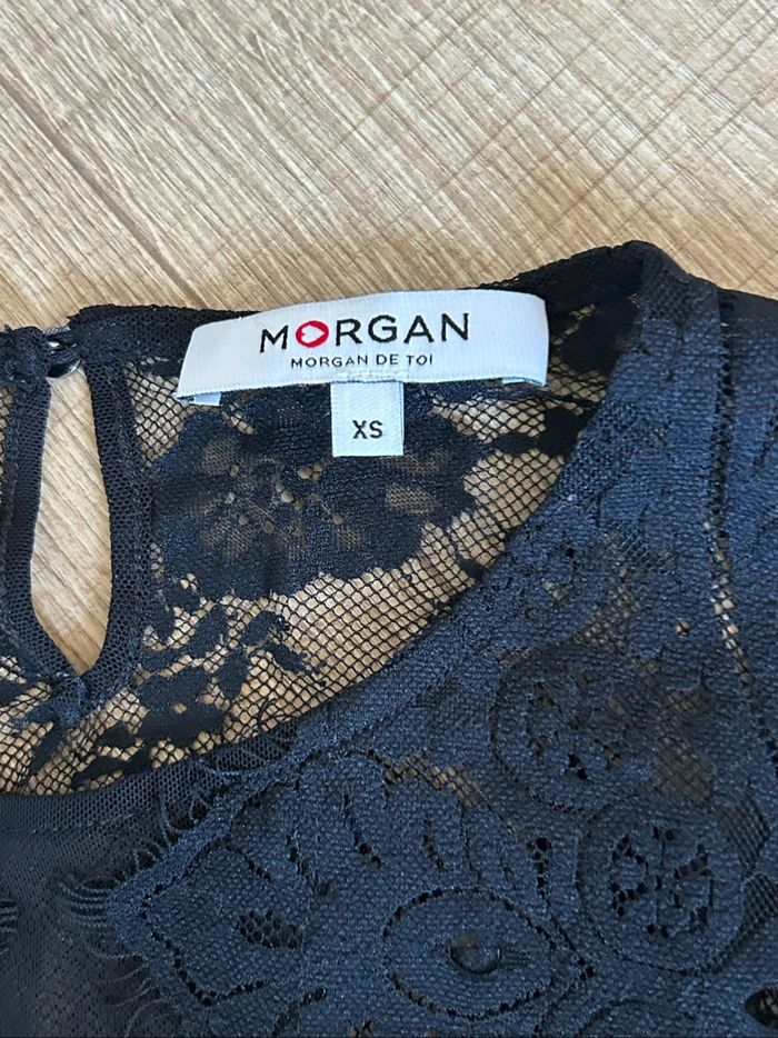 Body noir en dentelle Morgan taille XS jamais porté - photo numéro 9