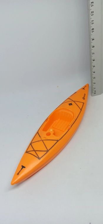 Kayak orange et noir playmobil