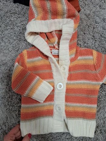 Gilet fille avec capuche