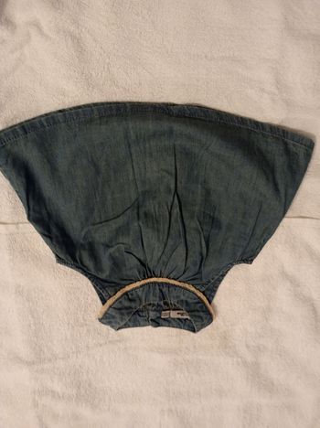 Robe fille marque tape à l'oeil taille 6 mois 67 cm robe jean col rond