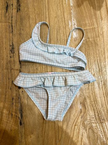 Maillot de bain 2 pièces Vichy bleu