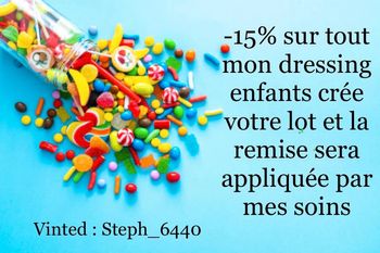 -15% sur tout les vêtements bébé enfants