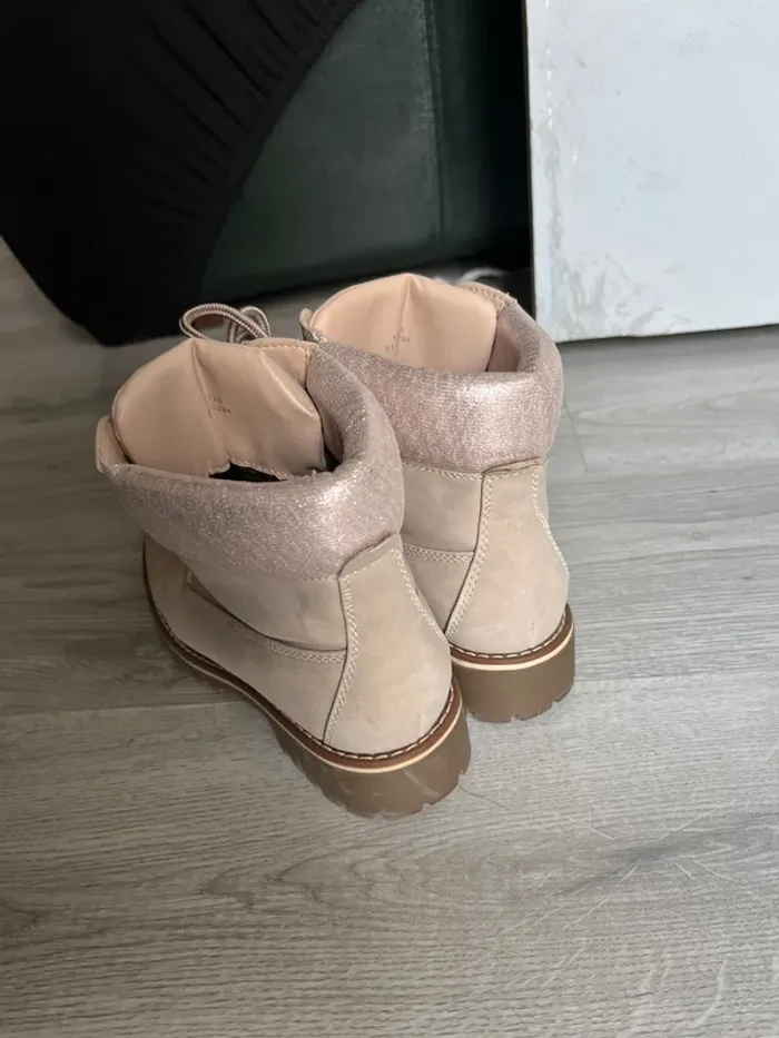 Bottines roses / beiges - photo numéro 5