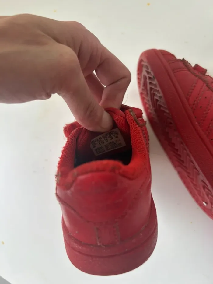 Chaussures, Adidas, rouge taille 22 1/2 - photo numéro 9