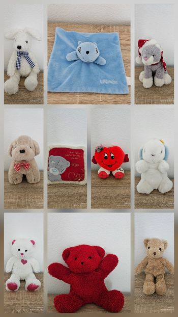 Lot de peluches vintage