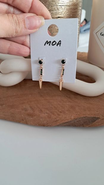 Boucles d'oreilles vertes