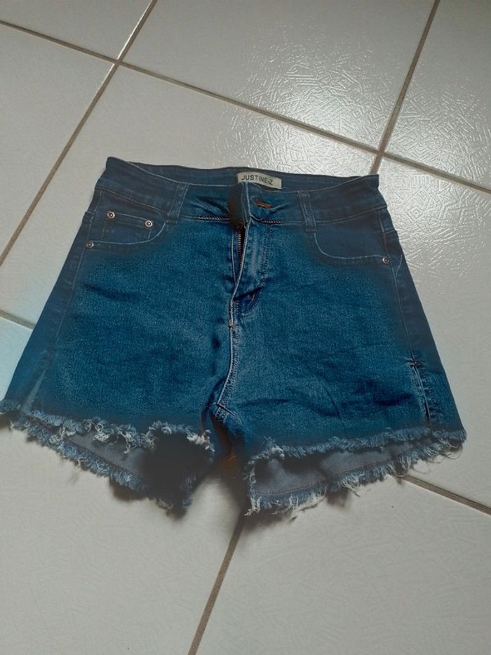 Short femme simili jeans - photo numéro 8