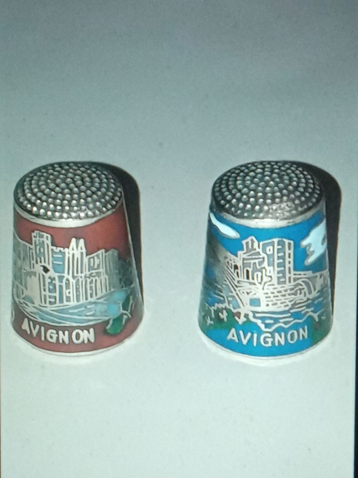 Lot de 2 dès  métalliques Avignon