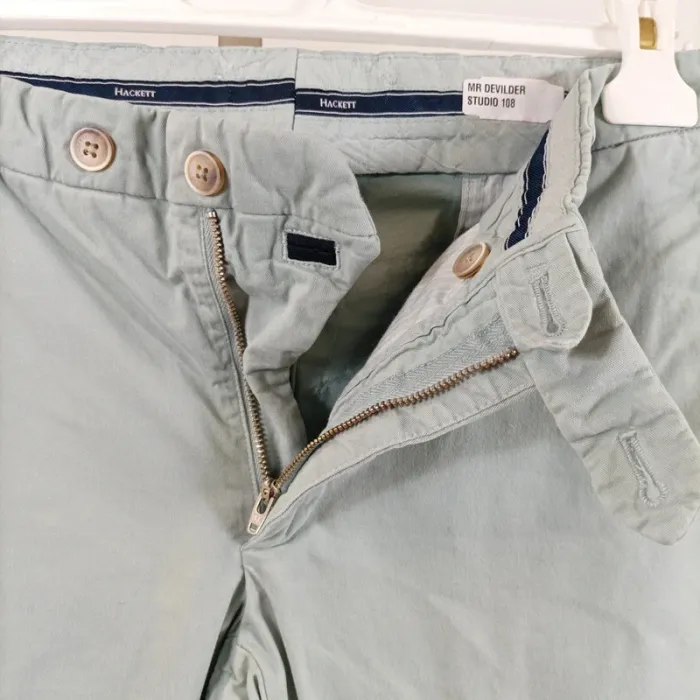 Pantalon Homme - Chino Hackett Bleu ciel - Bleu très clair Taille 32L Taille 40 estimée A384 - photo numéro 4
