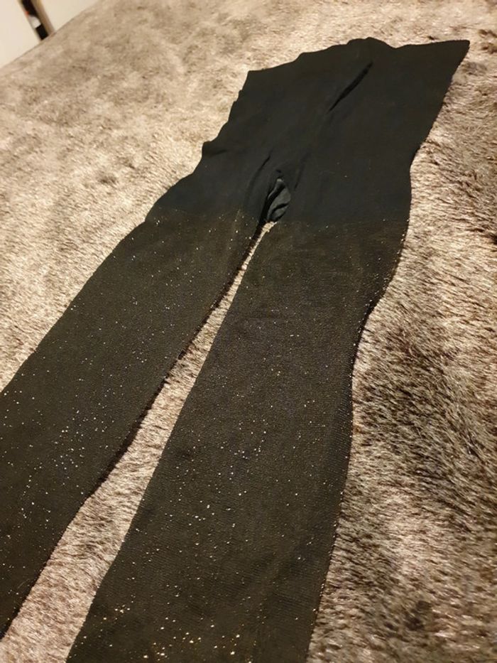 Collant pailleté doré - Taille S.