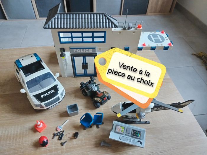 playmobil 9372 poste de police et véhicules : Achat occasion | LEGO et