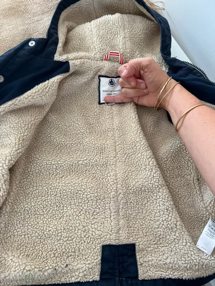 Veste polaire petit bateau bleu marine 3 ans - photo numéro 7