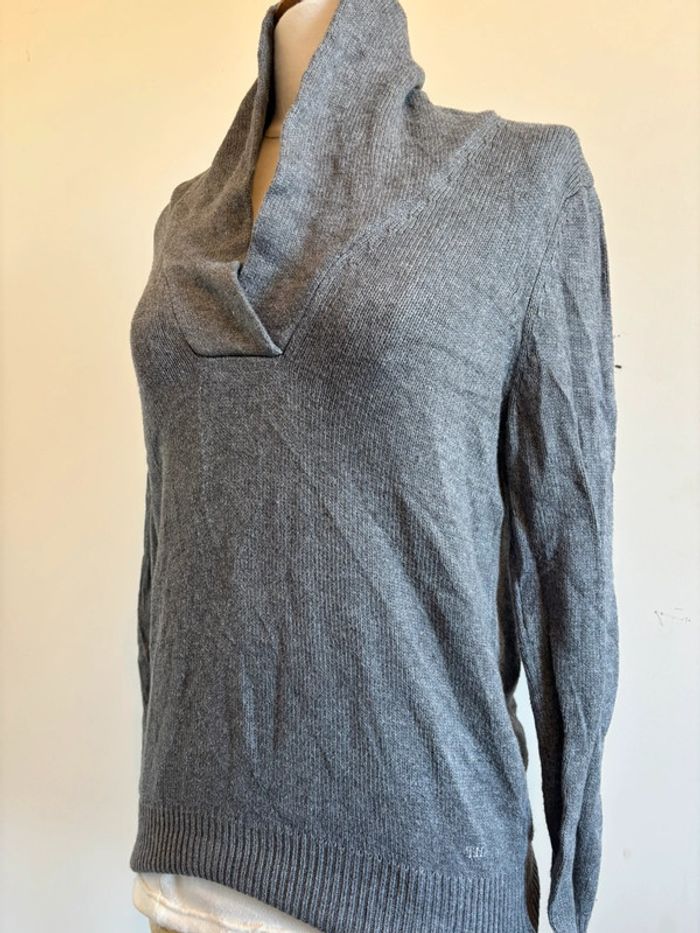Pull gris Tommy Hilfiger taille M - photo numéro 4