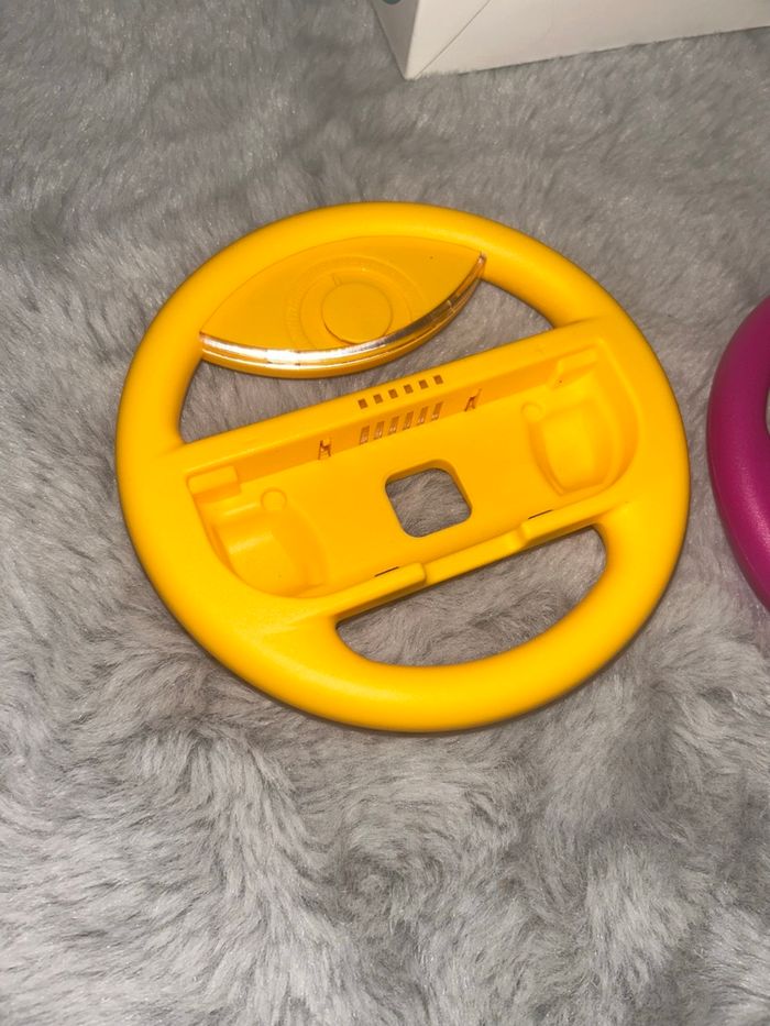 Volant pour joy-con Switch - jaune et violet - photo numéro 2