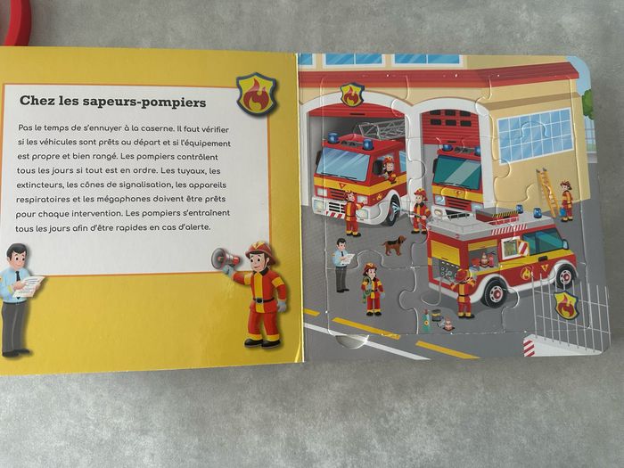 Livre pompiers puzzle - photo numéro 2