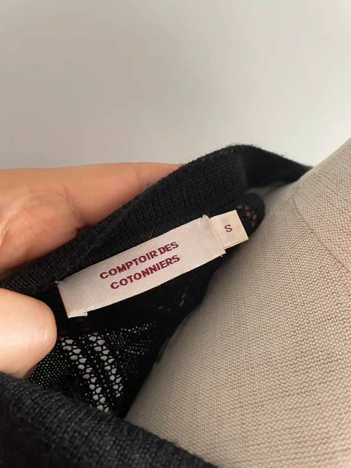 Robe noire ajourée Comptoir des Cotonniers - photo numéro 7