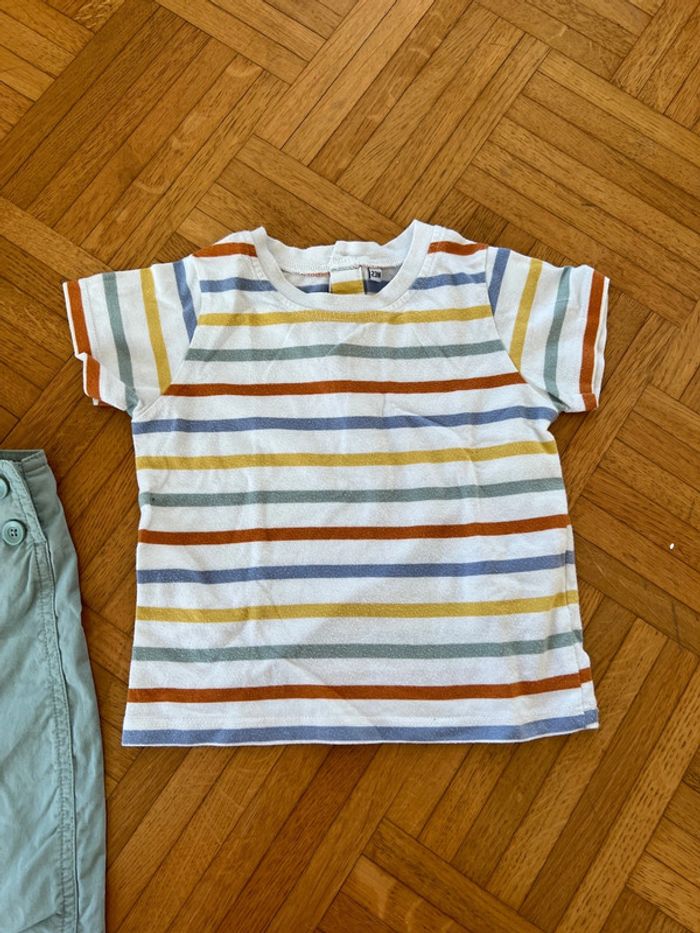 Ensemble salopette fine / T-shirt 23mois - photo numéro 4