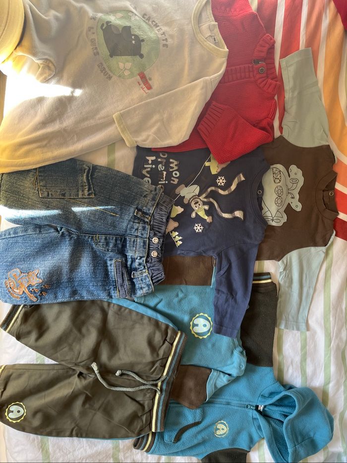 Lot garçon 6mois hiver Kiabi, kimbaloo…