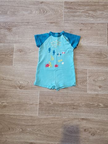Combinaison Combi-short  été 9mois bleu mixte
