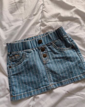 Jupe en jean rayée 🦄 Taille 92 cm 