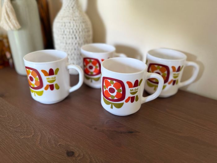 Lot de 4 mugs mobil  - Arcopal - photo numéro 3