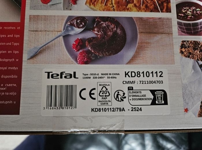 Tefal Cake Factory Délices KD810112 – Neuf, jamais utilisé - photo numéro 2