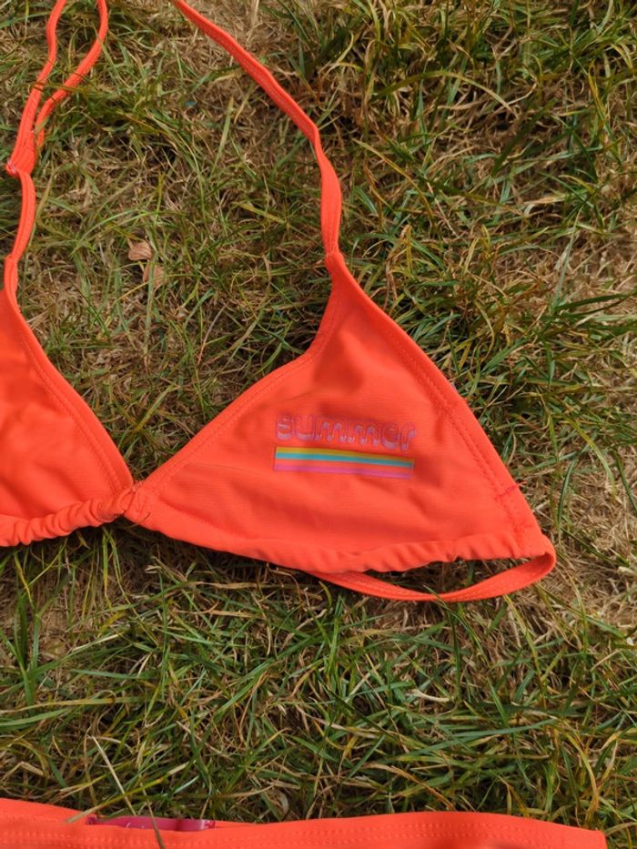 Maillot de bain 2 pièces bikini 👙 carton cerise 🍒 - photo numéro 2