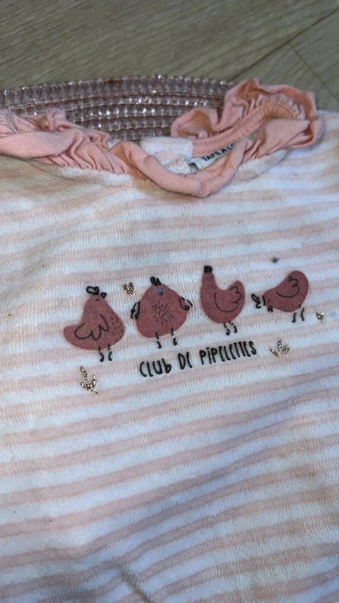 Pyjama bébé fille, 3 mois, tape à l’œil - photo numéro 2