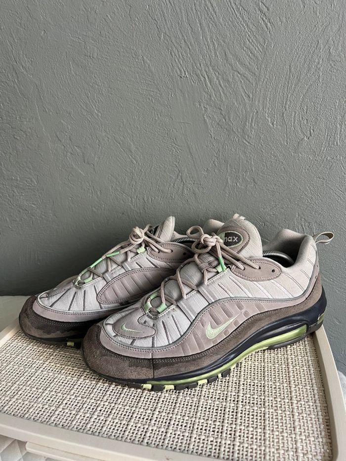 Nike Air Max 98 Vast Grey / Menthe - photo numéro 8