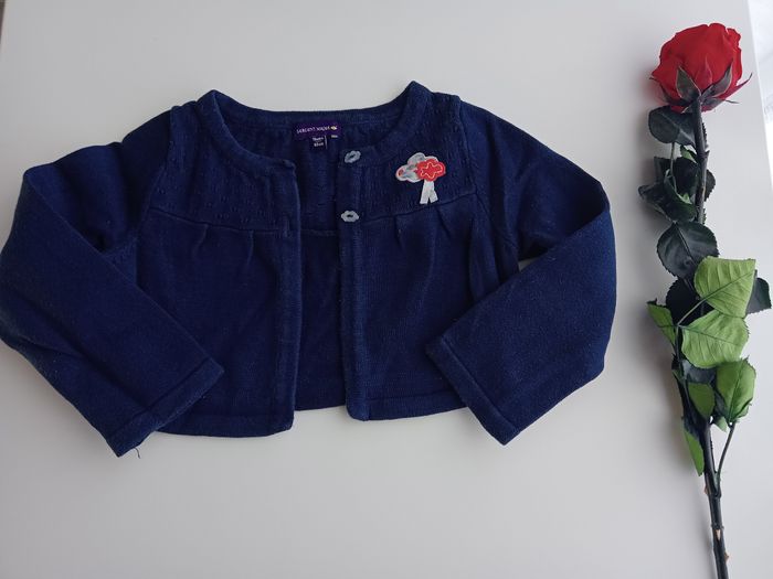 Gilet bleu marine 18 mois - photo numéro 2