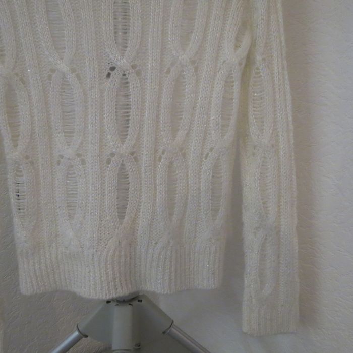 ✨ Pull ajouré blanc – Ici et Maintenant – Taille 34/36 ✨ - photo numéro 9