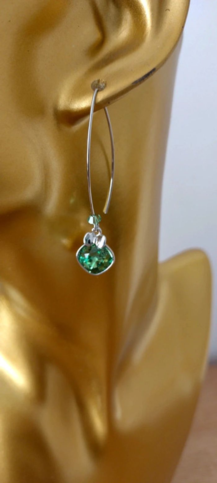 Boucles d'oreilles Bohm cristal - photo numéro 2