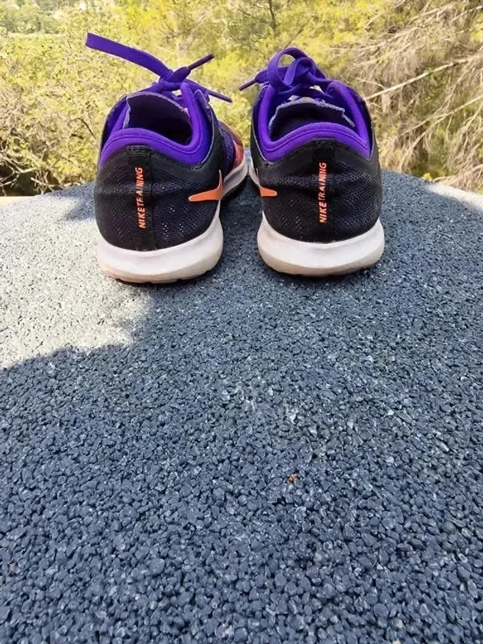 Baskets Nike running femme violet/orange - Taille 36 - Mesh respirant - photo numéro 3