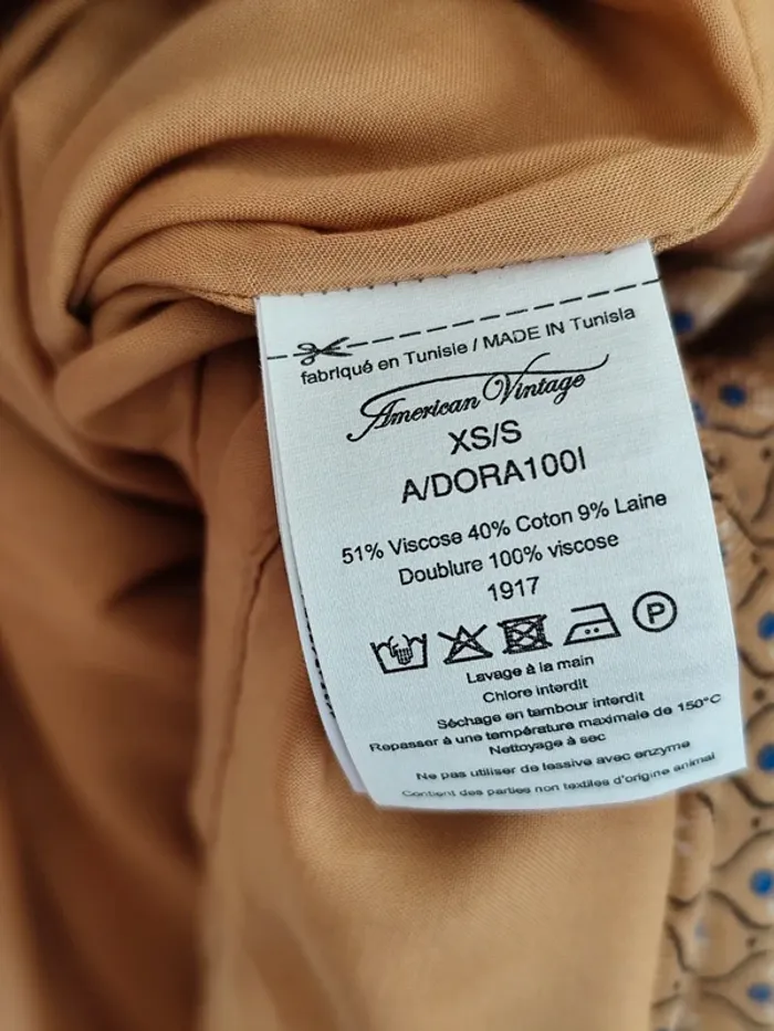 Belle robe longue American Vintage marron neuve - photo numéro 10