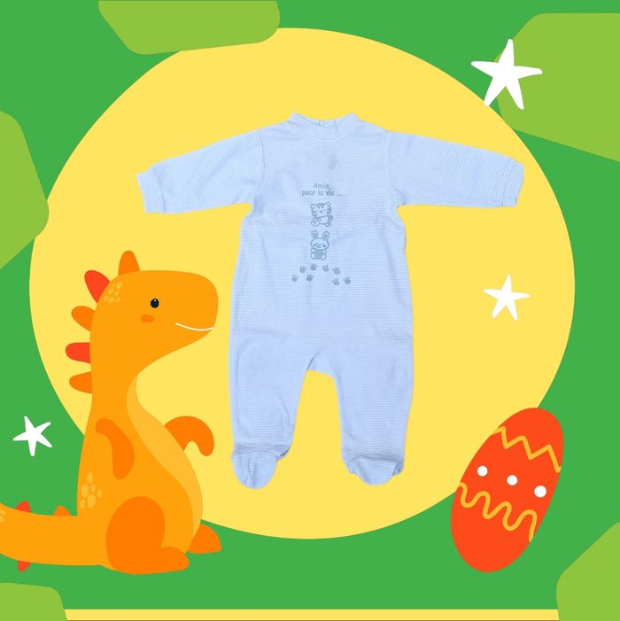 Grenouillère/pyjama garçon taille 9 mois