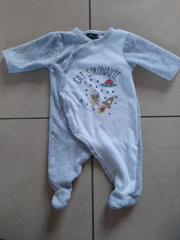 Pyjama velours garçon 3 mois