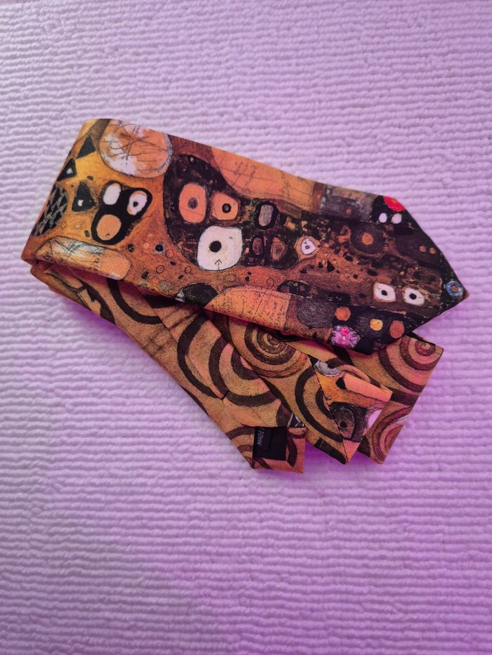 Cravate L'arbre de vie Klimt - photo numéro 5