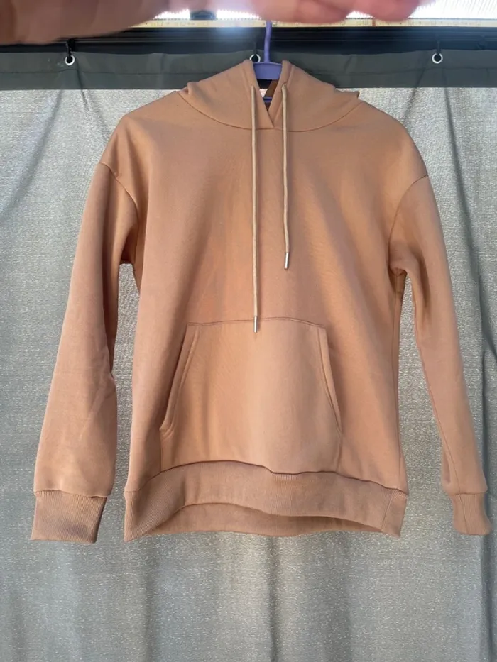 Sweat à capuche marron