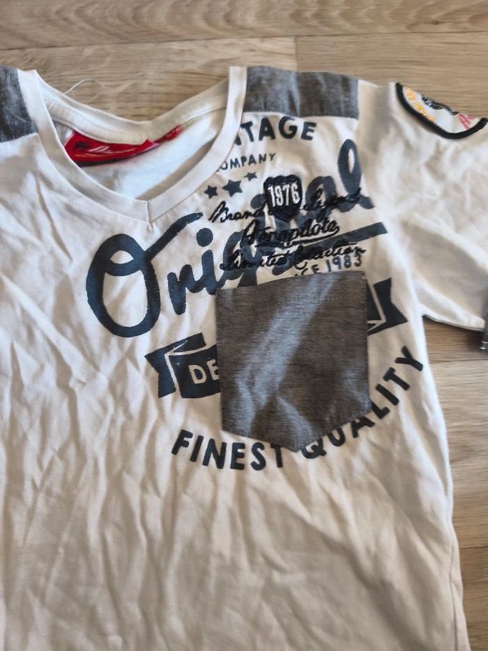 Tee shirt manches courtes taille 8 ans marque aeropilote - photo numéro 2