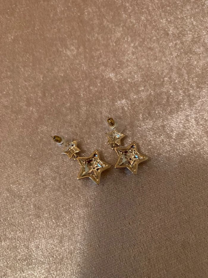 Boucles d’oreilles étoiles pendantes - photo numéro 9