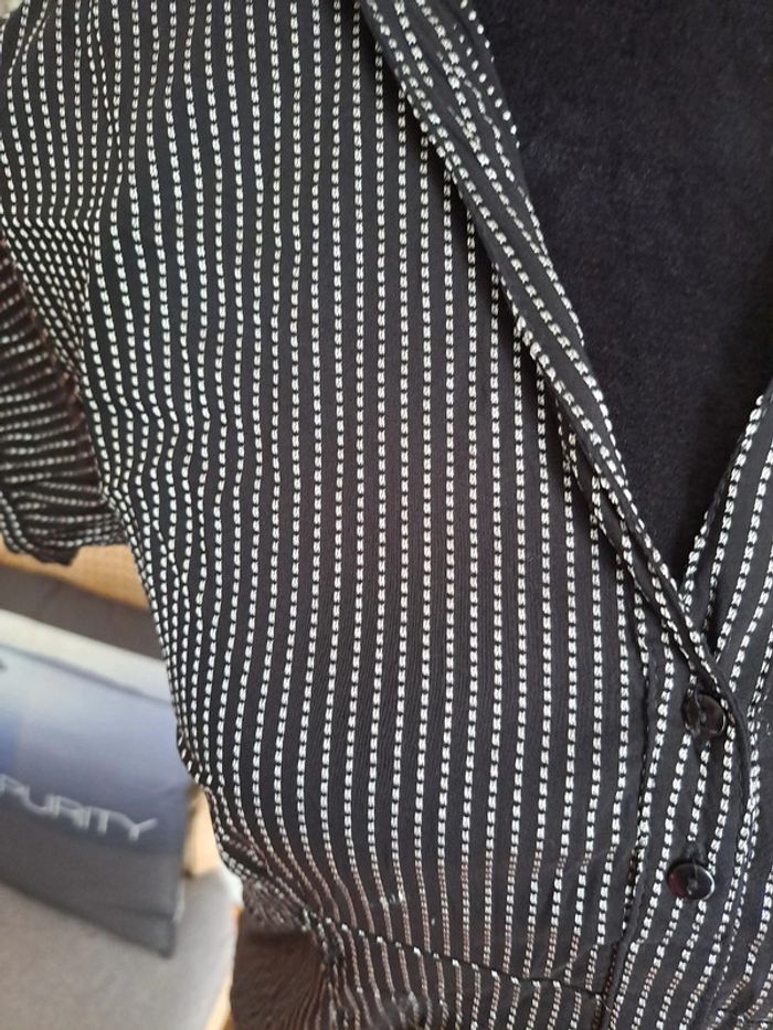 blouse noir argent - photo numéro 2