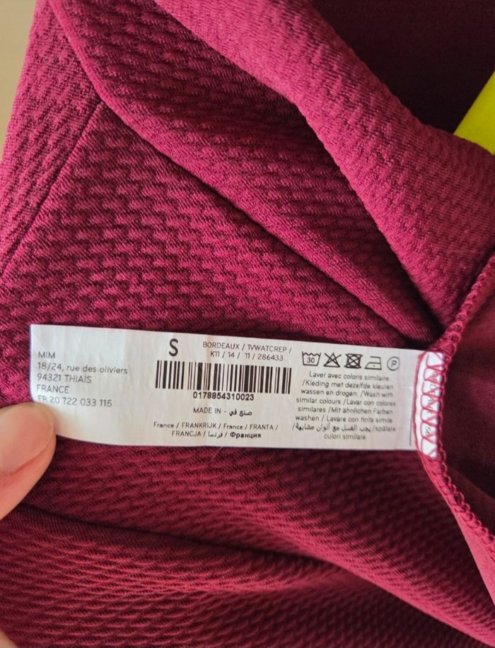 Gilet bordeaux Mim - photo numéro 5