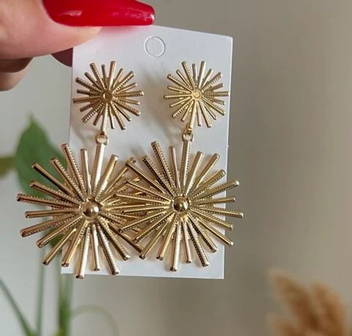 boucles d’oreilles dorées - photo numéro 7