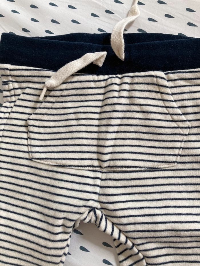 Jogging sarouel rayé noir et blanc Kiabi - photo numéro 2