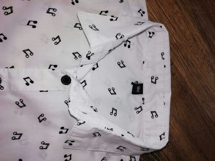 Chemise garçon 18 mois motif musique - photo numéro 2