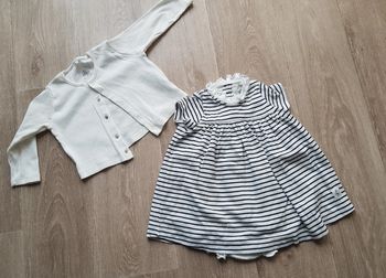 Robe et gilet 12 mois petit bateau
