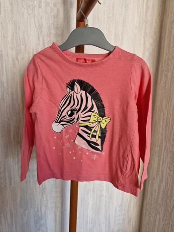 T-shirt manches longues enfant fille 4 ans Tissaia